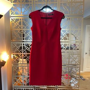Ellen Tracy red dress with silk lining